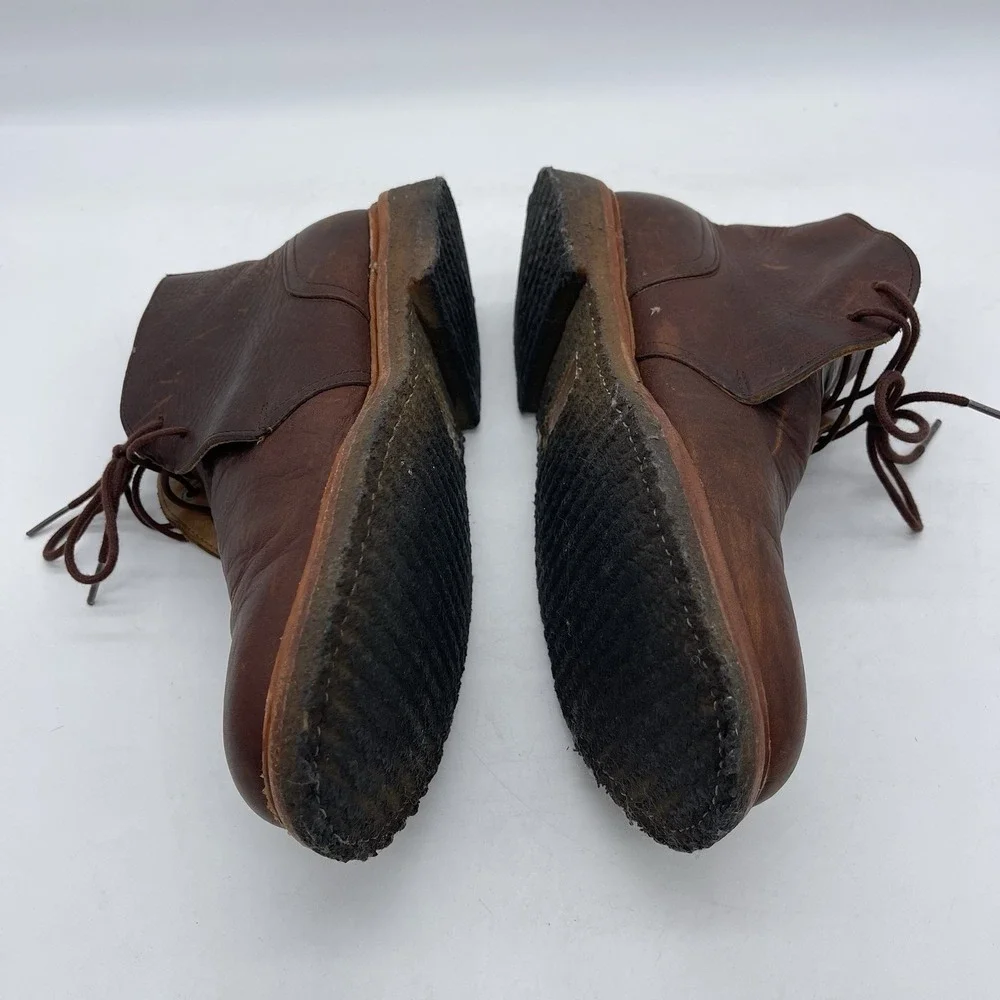 Polo Ralph Lauren Karlyle Mens Approximate Size 9/9.5 Chukka Boots Brown Leather